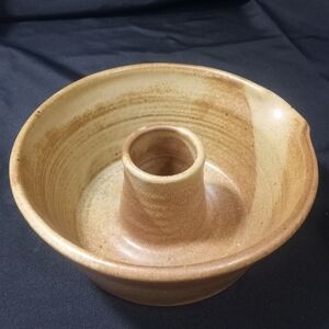 Mixing Bowl Bundt Cake Pan Hand Thrown Signed Patrick Shields 8/06 30633